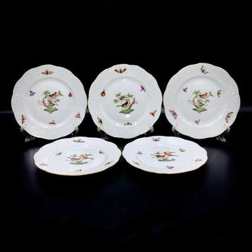 Herend - Exquisite Set of 5 Plates (16,5 cm) - Rothschild