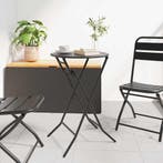 vidaXL Tuin Tafel Antraciet 50 x 50 x 72 cm Metaal, Tuin en Terras, Verzenden, Nieuw