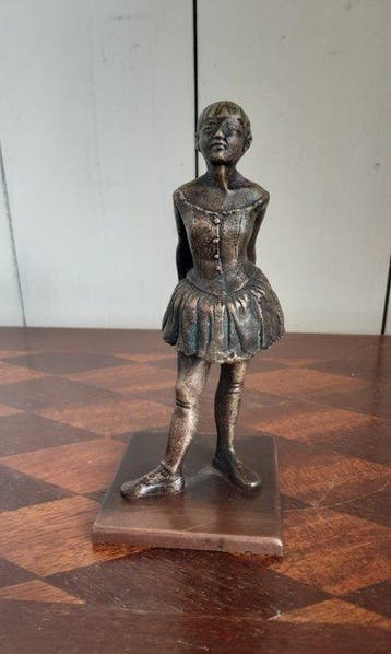 Beeld, Danseres - 14 cm - Brons, Antiek en Kunst