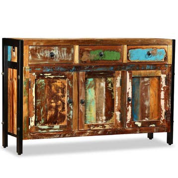 vidaXL Dressoir 120x35x76 cm massief gerecycled hout, Verzenden, Nieuw