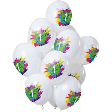 Ballonnen 1 Jaar Feest 30cm 12st, Verzenden, Nieuw