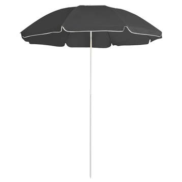 vidaXL Parasol met stalen paal 180 cm antracietkleurig, Verzenden, Nieuw