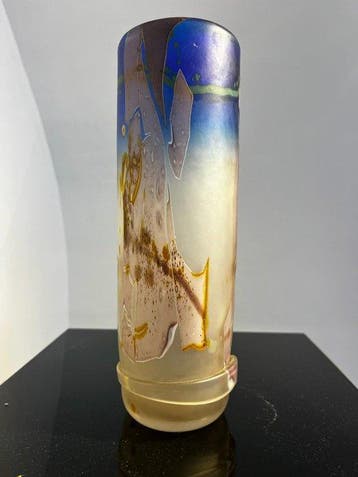 Val Saint Lambert - Louis Leloup - Vase - Cristal, Antiquités & Art