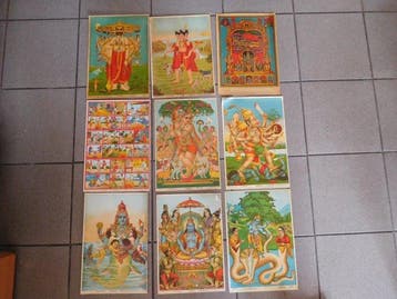 Lithos Ravi Varma press e.a. - Papier - Raja Ravi Varma and