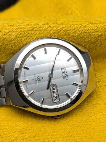 Seiko - Type II - JDM Day-Date - Vertical Stripe Dial -