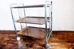 Chariot de service - Chrome, Bois