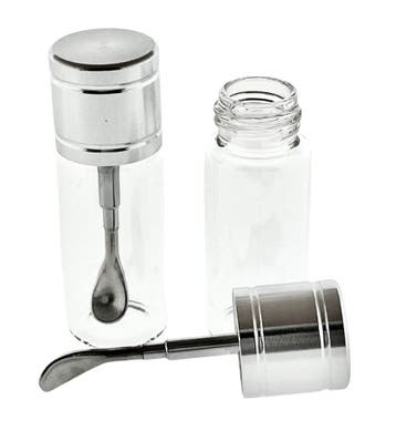 Teletoot doseer potje - wit glas     Medium glazen potje, Verzenden, Nieuw