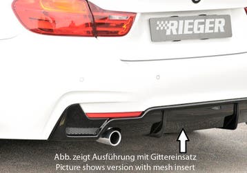 Rieger diffuser | geschikt voor BMW 4-Serie F32 / F33 / F36, Verzenden