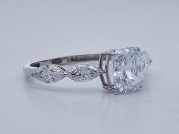 Zonder minimumprijs - Ring - 14 karaat Witgoud - 2.34ct. tw., Nieuw
