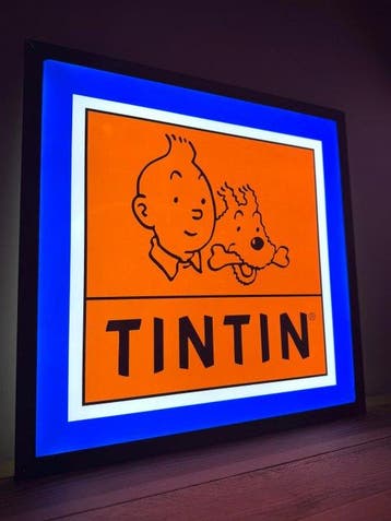 Tintin Lichtreclame PLV - Tintin-winkel