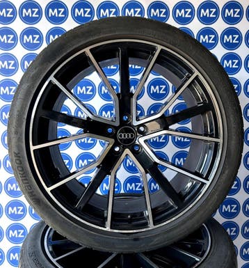 Audi Q5 SQ5 | 21 inch Velgen + Zomerbanden, Auto-onderdelen, Banden en Velgen, Gebruikt, 255 mm, Verzenden, Banden en Velgen