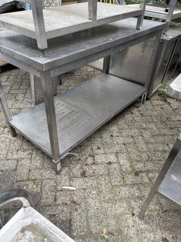 RVS Werktafel 150 x 70 x 89cm (B x D x H) Wordt schoongemaak, Zakelijke goederen, Ophalen of Verzenden, Nieuw in verpakking