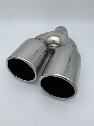 Sierstuk RVS Dubbel Rond – versprongen – 2 x 89 mm- rolled, Ophalen of Verzenden