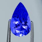 Bleu Tanzanite - 3.44 ct - International Gemological, Nieuw