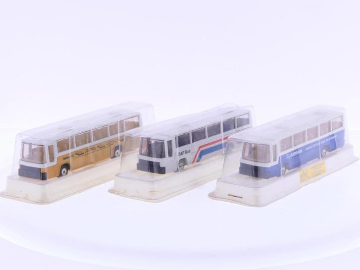 Schaal 1:87 EFSI 3x Busmodel, Auerhaan, RAI, DAF #7020, Hobby & Loisirs créatifs, Modélisme | Autre, Enlèvement ou Envoi