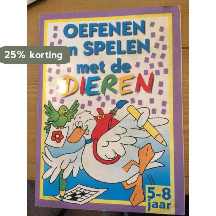 Educatief leer en oefenboek|Spelen en leren met de dieren, Livres, Livres pour enfants | Jeunesse | Moins de 10 ans, Envoi