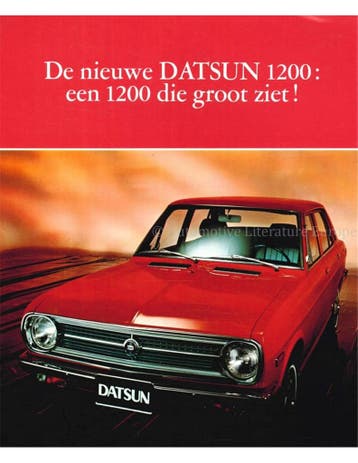 1969 DATSUN 1200 LEAFLET NEDERLANDS