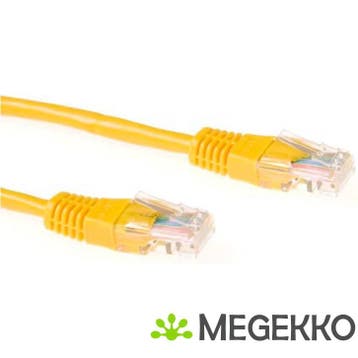 ACT Gele 20 meter U/UTP CAT6 patchkabel met RJ45 connectoren, Verzenden