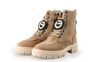 Nubikk Veterboots Meisjes in maat 28 Bruin, Kinderen en Baby's, Verzenden, Jongen of Meisje, Nubikk, Schoenen