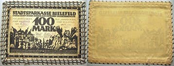 100 Mark 15 7 1921 Stadtsparkasse Bielefeld, Verzenden