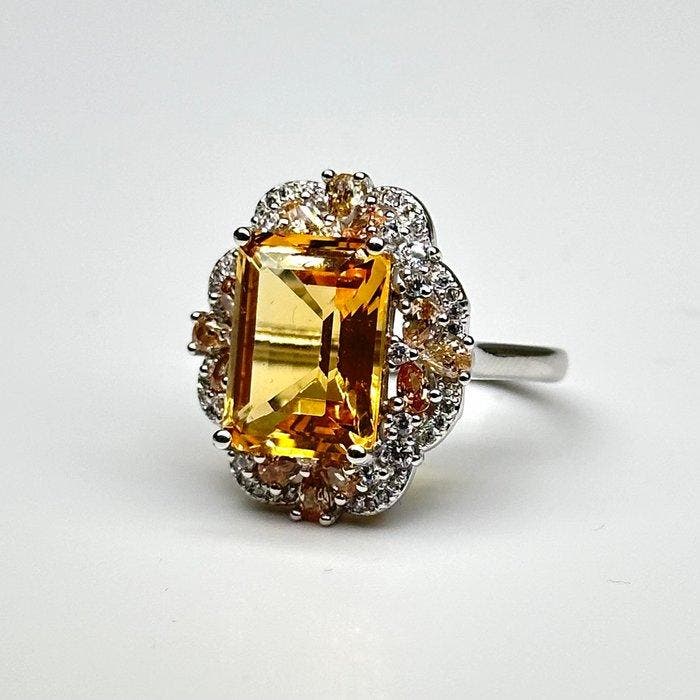 Zonder minimumprijs - Ring 925 zilver met natuurlijke, Handtassen en Accessoires, Ringen