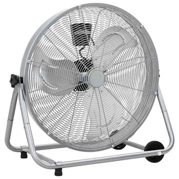 vidaXL Trommelventilator met wiel Zilver 73 x 42 x 70 cm, Verzenden
