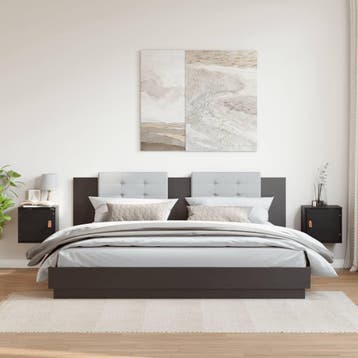 vidaXL Wandkasten 2 st 31,5x30x30 cm massief grenenhout, Huis en Inrichting, Kasten | Wandmeubels, Verzenden, Nieuw