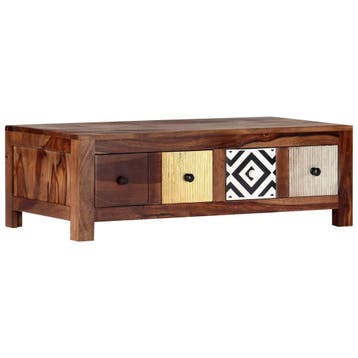 vidaXL Salontafel 90x50x30 cm massief acaciahout, Verzenden, Nieuw