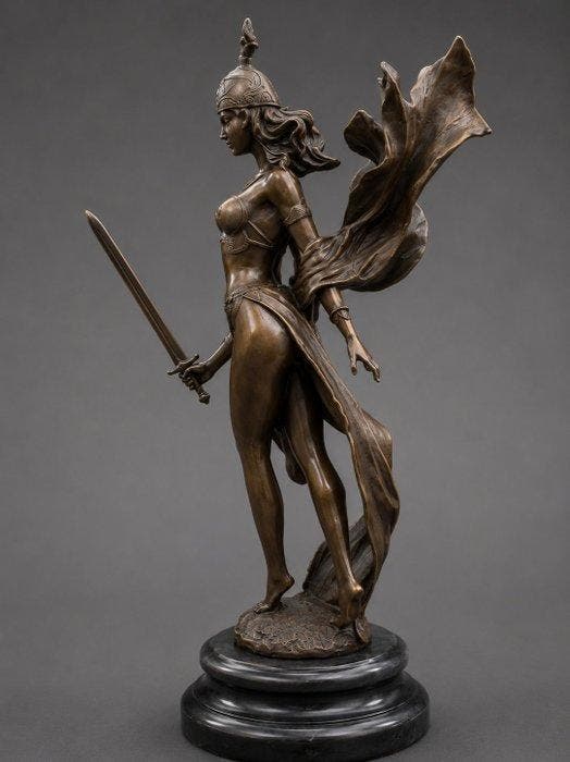 Milo (1910-1978) - after - Statue, Athena / Griekse, Antiquités & Art, Curiosités & Brocante