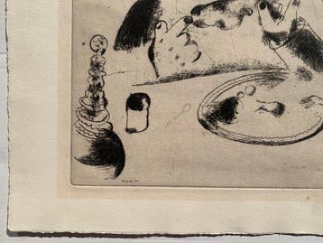Marc Chagall (1887-1985) - Sobakevitch a table