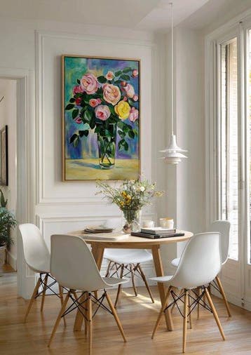 E. García - Rosas XL (no reserve), Antiek en Kunst, Kunst | Schilderijen | Modern