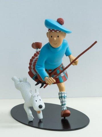 Tintin - 1 Beeldje Moulinsart 45936 - Schots Tintin - 2004 -, Nieuw