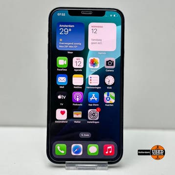 iPhone 12 64GB Zwart accu 86%, Télécoms, Téléphonie mobile | Apple iPhone, Verzenden