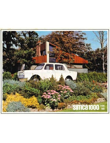 1965 SIMCA 1000 BROCHURE NEDERLANDS
