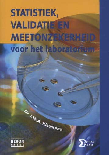 Statistiek, validatie en meetonzekerheid / Heron-reeks, Boeken, Verzenden, Zo goed als nieuw, J.W.A. Klaessens