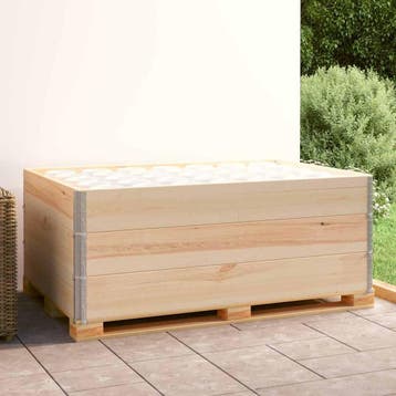 vidaXL Palletopzetranden 3 st 100x150 cm massief grenenhout, Verzenden