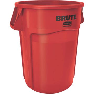 Afvalbak | BRUTE | Kunststof | Rood | 166.5L | Open |, Verzenden