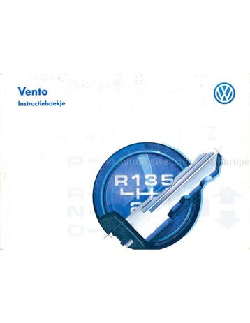 1995 VOLKSWAGEN VENTO INSTRUCTIEBOEKJE NEDERLANDS, Auto diversen