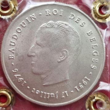 Belgique. Baudouin Ier. 250 Francs 1976 (Sans prix de, Postzegels en Munten
