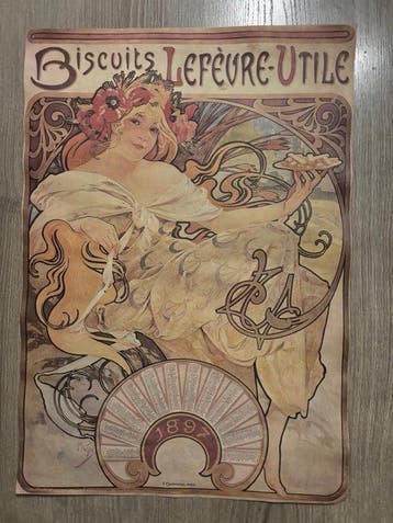 Alphonse Mucha (after) - Manifesto Art Nouveau per i
