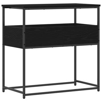 vidaXL Wandtafel Zwart Eiken 75 x 40 x 75 cm Bewerkt hout, Verzenden, Nieuw