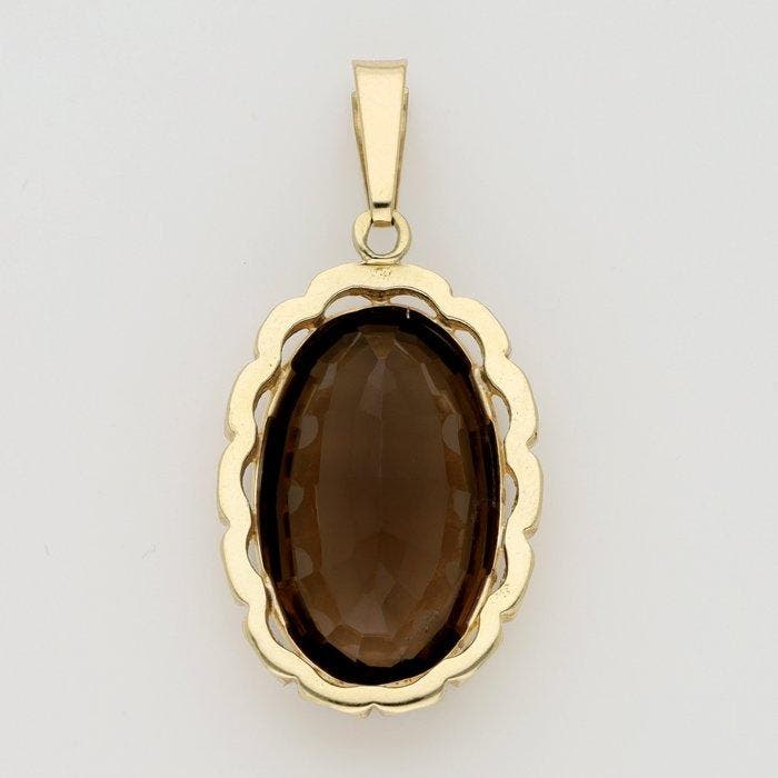 Pendentif - 14 carats Or jaune - Kwarts, Bijoux, Sacs & Beauté, Bijoux anciens