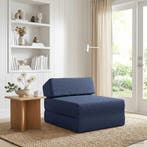 vidaXL Vouwbare Sofa Bed Blauw 60 x 70 x 41 cm Stof, Huis en Inrichting, Zetels | Zetels, Verzenden, Nieuw