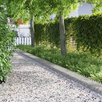 vidaXL Gazonranden 30 pcs 103 x 0,05 x 22 cm Gegevens staal, Verzenden, Nieuw