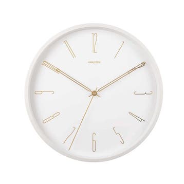 Karlsson wandklok Belle - wit - Ø35cm, Verzenden, Nieuw