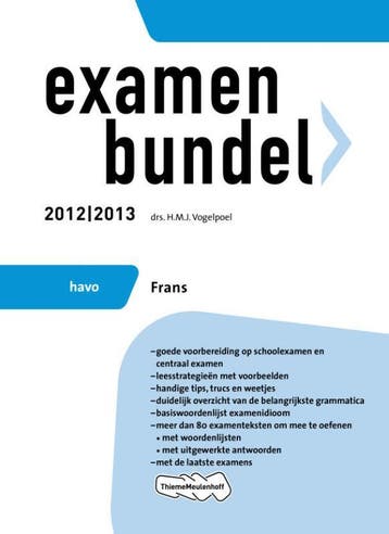 Examenbundel havo Frans 2012/2013 9789006079210, Verzenden