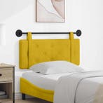 vidaXL Hangend hoofdbord Geel Fluweel, Huis en Inrichting, Slaapkamer | Bedden, Verzenden, Nieuw