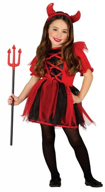 Halloween Kostuum Kind Duivel Meisje, Verzenden, Nieuw