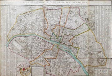 Europa - Frankrijk / Parijs; Robert de Vaugondy - Plan, Nieuw
