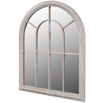 vidaXL Tuinspiegel rustiek boogvormig 69x89 cm, Tuin en Terras, Tuinhuizen, Verzenden, Nieuw